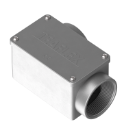 C2D09402 2 ways to the right cast aluminium rectangular connecting box IP65