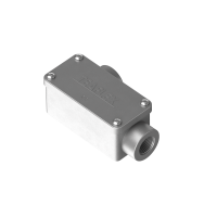 C2D910M20 2 ways to the right cast aluminium rectangular connecting box IP65