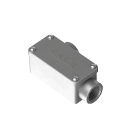 C2D910M25 2 ways to the right cast aluminium rectangular connecting box IP65