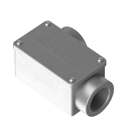 C2D930M40 2 ways to the right cast aluminium rectangular connecting box IP65