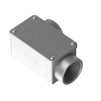 C2D930M50 2 ways to the right cast aluminium rectangular connecting box IP65