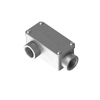 C2S1010M25 2 vie sinistra cassetta di derivazione a forma rettangolare in alluminio IP65