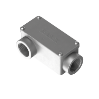 C2S1020M32 2 vie sinistra cassetta di derivazione a forma rettangolare in alluminio IP65