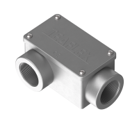 C2S1030M40 2 vie sinistra cassetta di derivazione a forma rettangolare in alluminio IP65