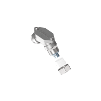CMCP12PG16 90° elbow with inspection cover and brass fittings with metallic continuity
IP54