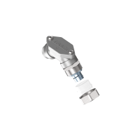 CMCP15PG16 90° elbow with inspection cover and brass fittings with metallic continuity
IP54