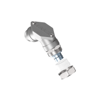 CMCP20PG21 90° elbow with inspection cover and brass fittings with metallic continuity
IP54