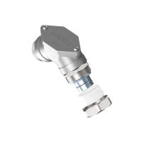CMCP27PG29 90° elbow with inspection cover and brass fittings with metallic continuity
IP54