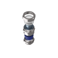 CMPRG2725 Raccordo CMPR a pressacavo in ottone nichelato continuità metallica IP67