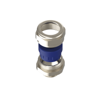 PRA01216 Pressacavo PRA 1 foro in ottone nichelato IP68