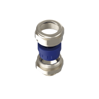 PRA01218 Pressacavo PRA 1 foro in ottone nichelato IP68
