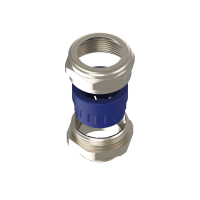 PRA2123 Pressacavo PRA 1 foro in ottone nichelato IP68