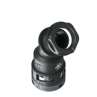 U6BBF17M20 Raccordo BF a 45° senza spigoli interni in poliammide IP66