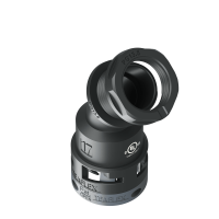U6BBF17P13 Racor BF de 45° sin bordes internos en poliamida IP66