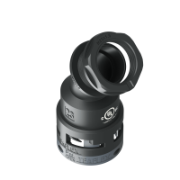 U6BBF23M25 Raccordo BF a 45° senza spigoli interni in poliammide IP66