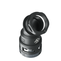 U6BBF23P21 Racor BF de 45° sin bordes internos en poliamida IP66