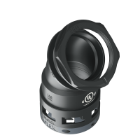 U6BBF48P48 Racor BF de 45° sin bordes internos en poliamida IP66