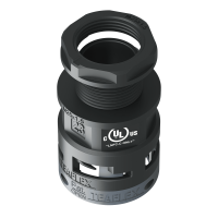 U6BSM23M25 Raccordo SM diritto filetto maschio in poliammide IP66 cULus
