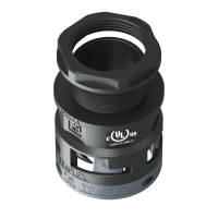 U6BSM29M32 Raccordo SM diritto filetto maschio in poliammide IP66 cULus