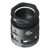 U6BSM48M50 Raccordo SM diritto filetto maschio in poliammide IP66 cULus