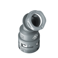 U6GBF23M25 Raccordo BF a 45° senza spigoli interni in poliammide IP66