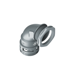 U6GBN36P36 Raccordo BN a 90° senza spigoli interni in poliammide IP66 cULus