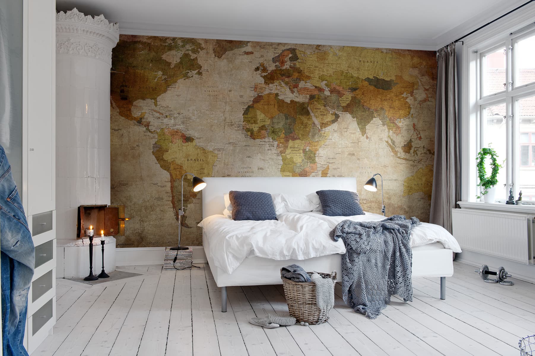 world wallpaper map