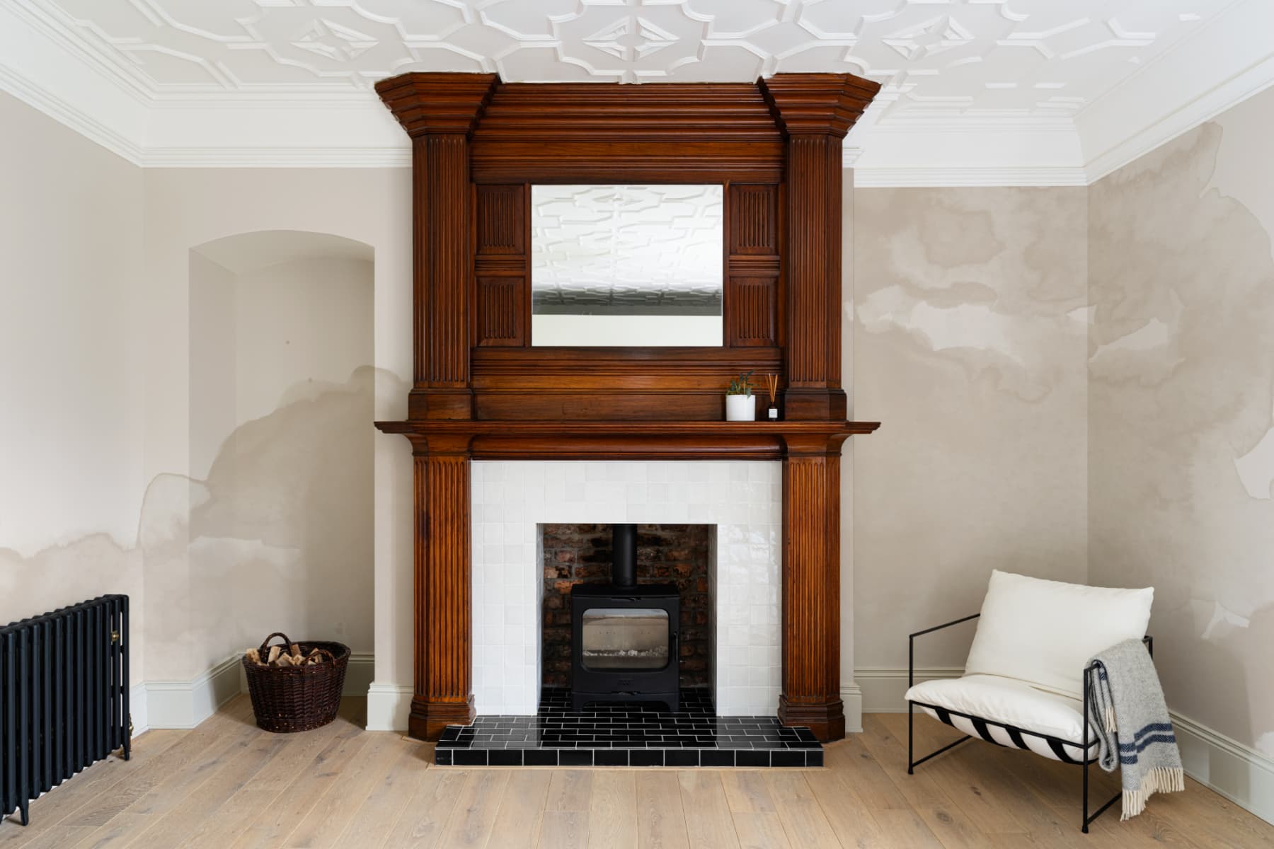 Neutral Abstract Watercolor Wallpaper Mural Hovia