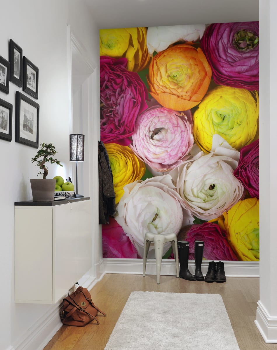 Ranunculus - Wallpaper | Rebel Walls