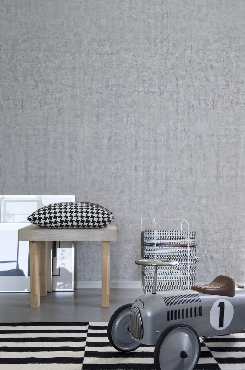 Classy Plain Colour Wall Paper Grey 221124 - Wall Finishing