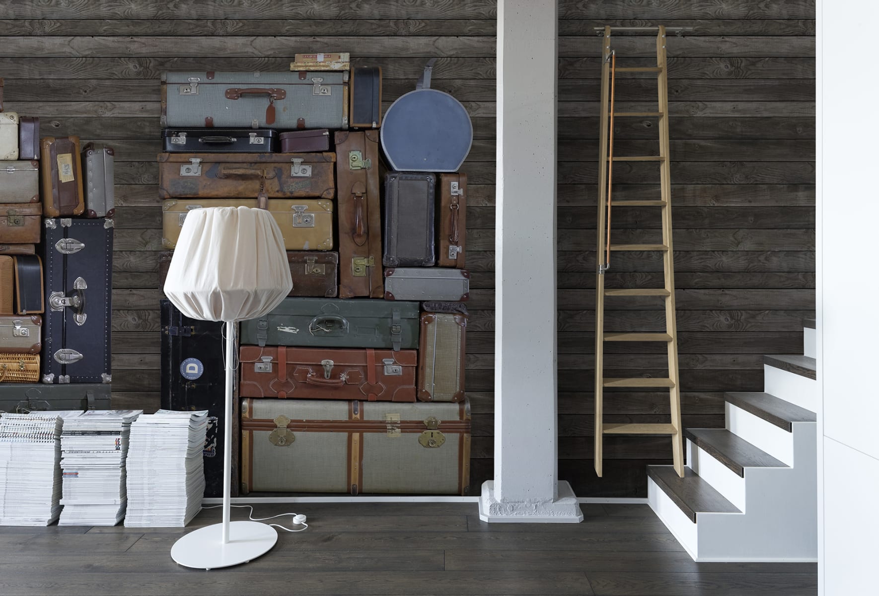 Stacked Suitcases, Pile - Rebel Walls