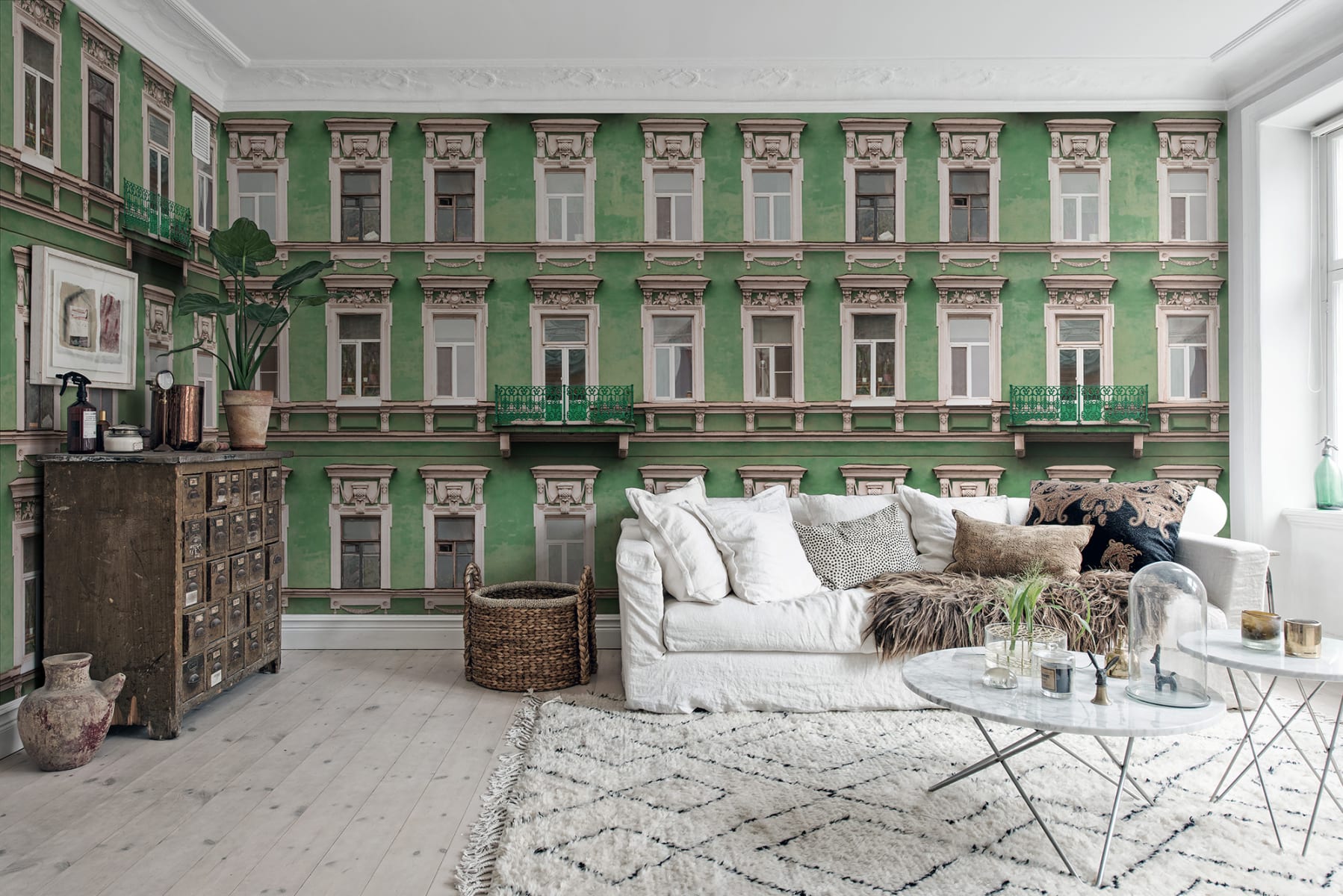 Strada Verde - Wallpaper | Rebel Walls