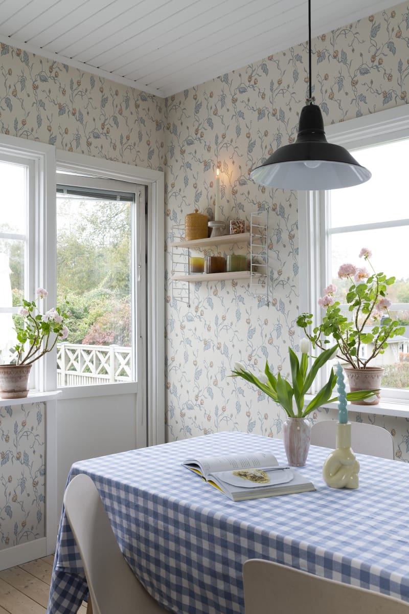 my scandinavian home: Our Dining Area With New 'Soft Blue