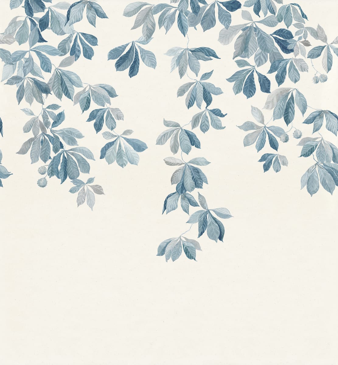 Kastanjen, Soft Blue - Tapetti | Sandberg Wallpaper