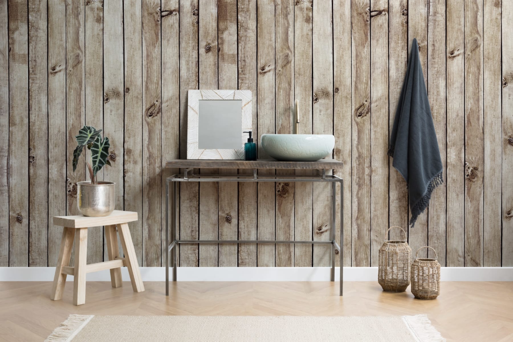 Soft Wood Wallpaper Mural - Hovia - Hovia
