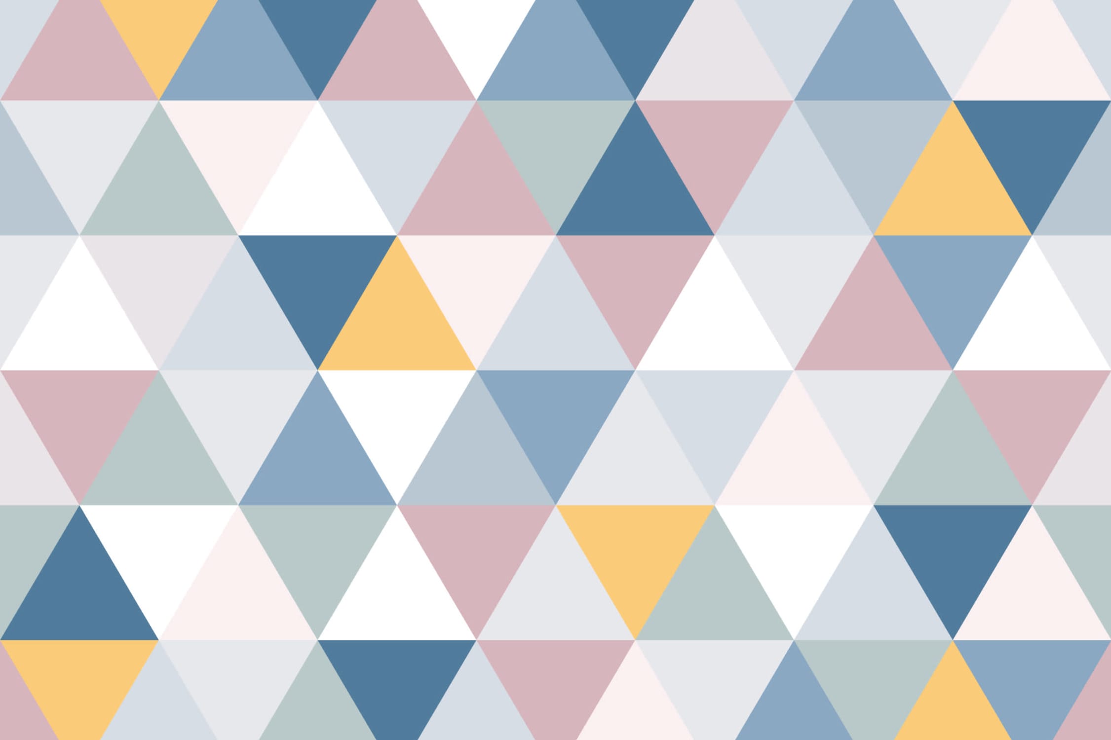 Colorful Triangle Pattern Wallpaper Mural - Hovia