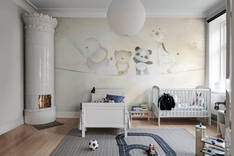 plain nursery wallpaper