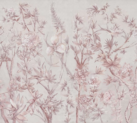 Silk Floral Dusty Pink - Rebel Walls