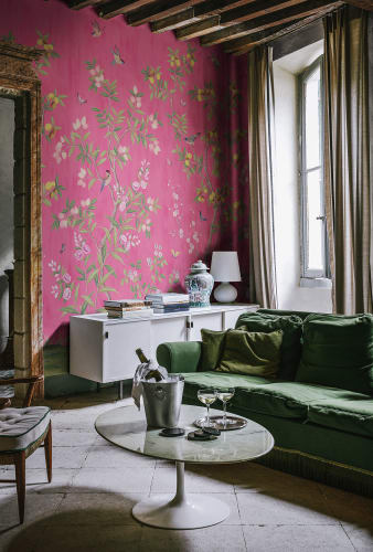 Chinoiserie Chic, Fuchsia - Rebel Walls