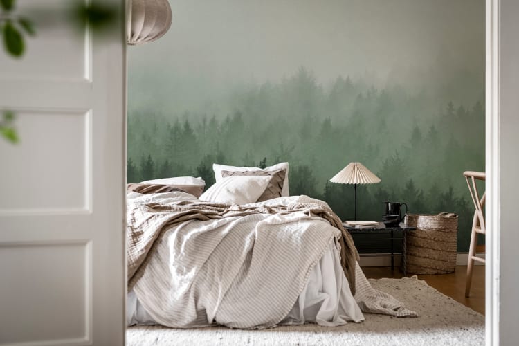 Cloudy Forest, Green - Rebel Walls Cloudy Forest, Green - Rebel Walls