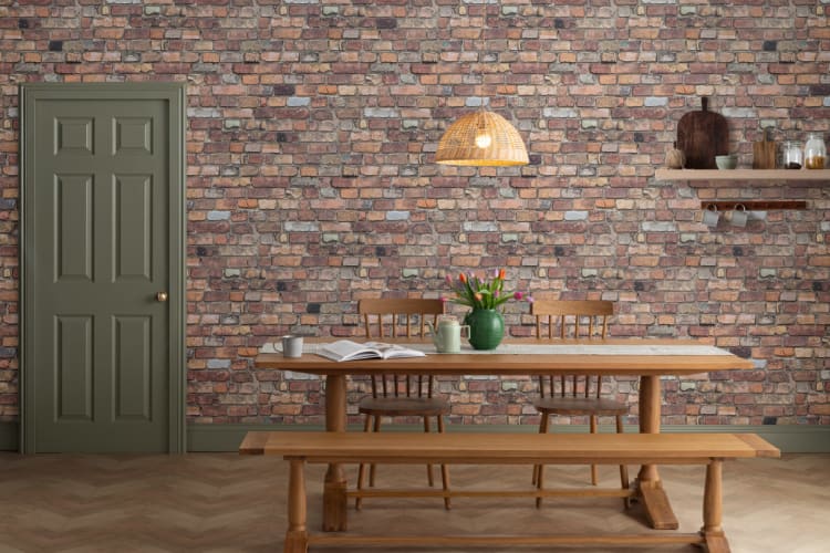 Exposed Brick Wallpaper Amazon.com: Brick Wall Peel & Stick Wallpaper