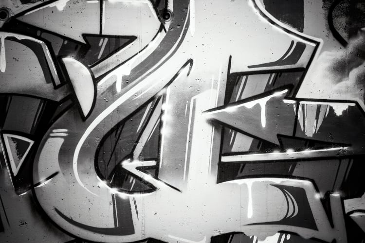 Graffiti Black And White Photography Marc Vallée's Latest Photo