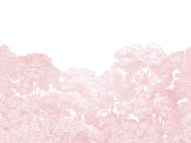 Pink mural de pared para los soñadores