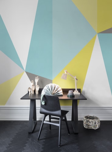 Diamond wallpaper, soft geometric design for walls