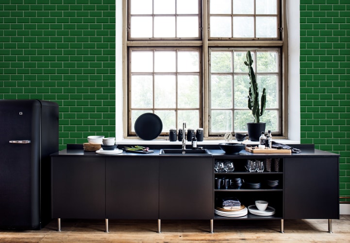 Beautiful green tiles