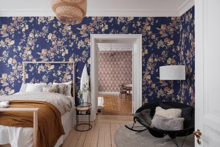 Blooming Garden, Dark Blue