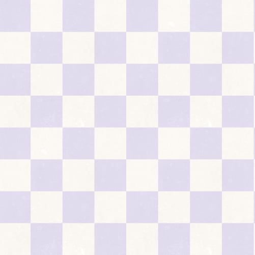 Papier peint panoramique à carreaux lilas pastel