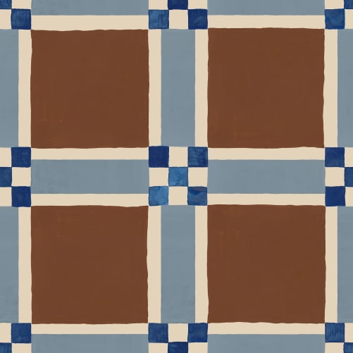 Geometric Charm in Earthy Tones