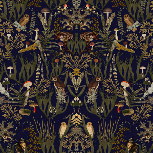 mini moderns a forest wallpaper