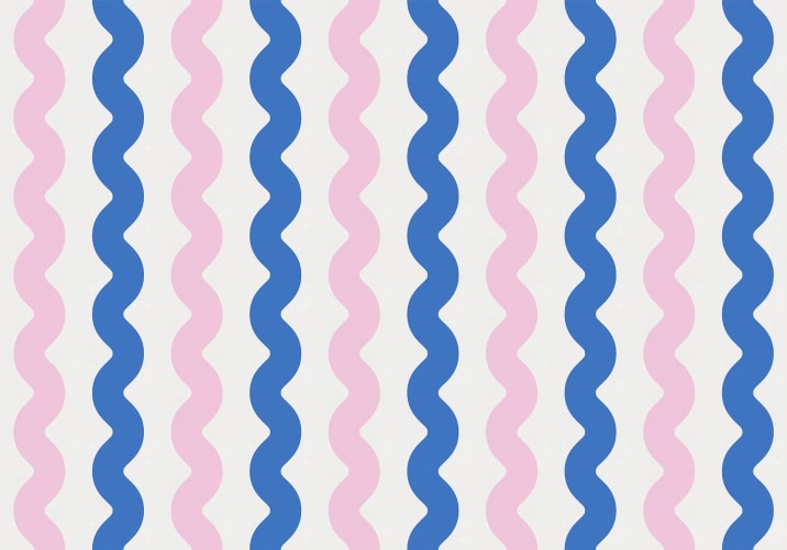 pink and blue stripe wallpaper